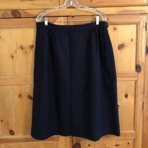 sz20W b.a.partners! 100% wool dirndl skirt black